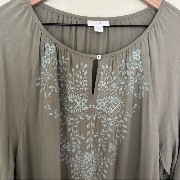 J JILL Embroidered Tunic Top - Picture 3 of 8
